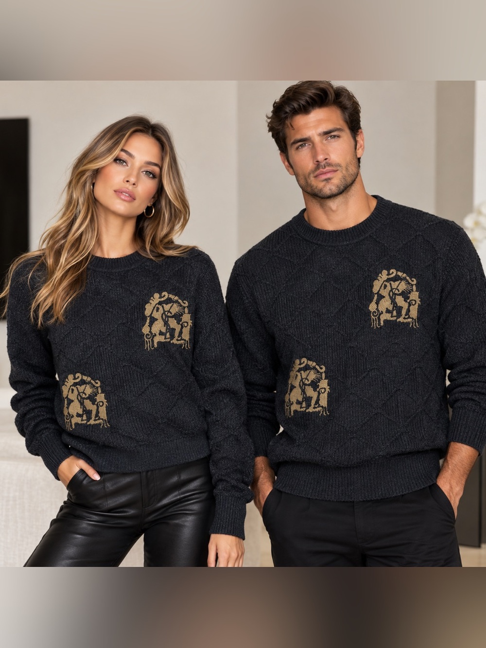 YSL Yves Saint Laurent sweater logo